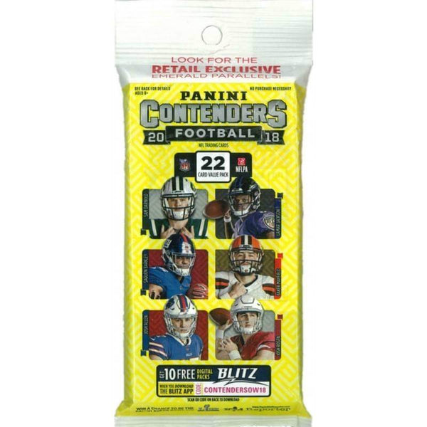 2018 PANINI CONTENDERS NFL FOOTBALL CELLO FAT PACK BOXES