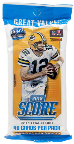 2018 PANINI SCORE NFL FOOTBALL CELLO FAT PACKS