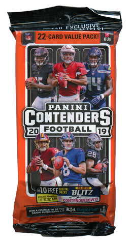 2019 PANINI CONTENDERS NFL FOOTBALL CELLO FAT PACKS