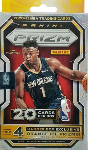 2020-2021 PANINI PRIZM BASKETBALL HANGER BOXES (ORANGE ICE PRIZM EXCLUSIVES)