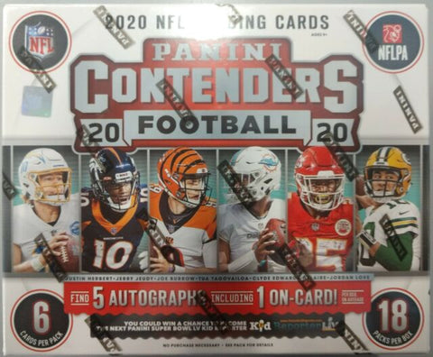 2020 PANINI CONTENDERS NFL FOOTBALL HOBBY BOX SINGLE PACKS