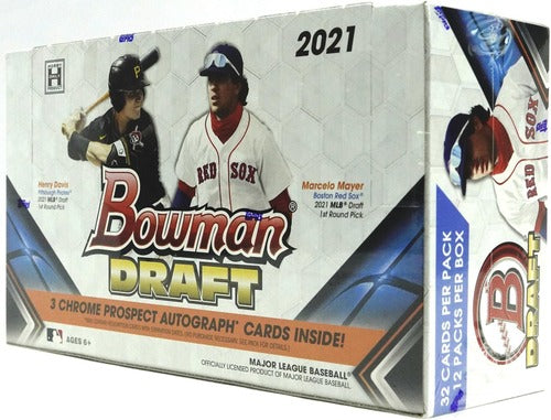 2021 BOWMAN DRAFT BASEBALL JUMBO HOBBY BOXES - NEW!