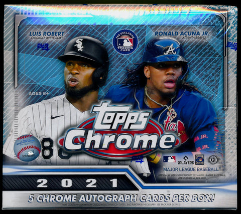 2021 TOPPS CHROME BASEBALL JUMBO HOBBY BOXES