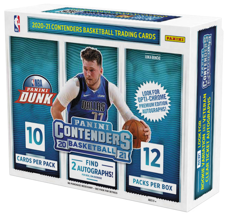 2020-2021 PANINI NBA CONTENDERS HOBBY BOX SINGLE PACKS