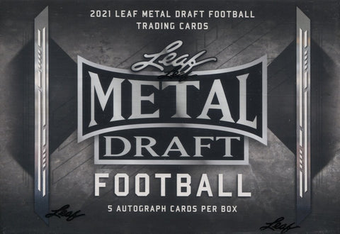 2021 LEAF METAL DRAFT FOOTBALL HOBBY BOXES