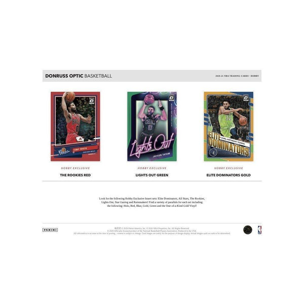 Copy of 2020-2021 PANINI NBA DONRUSS OPTIC CELLO BOX