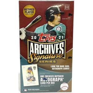 2021 TOPPS ARCHIVE SIGNATURES BASEBALL RETIRED PLAYERS HOBBY BOXES - NEW!