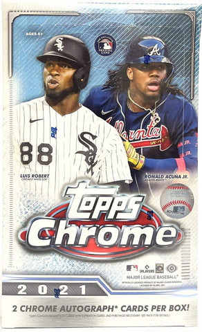 2021 TOPPS CHROME BASEBALL HOBBY BOX SINGLE PACKS