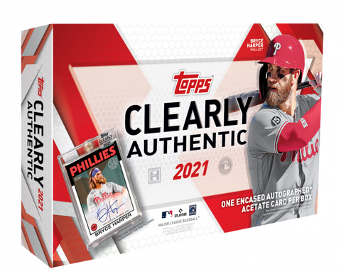 2021 TOPPS CLEARLY AUTHENTIC BASEBALL HOBBY BOXES - NEW!