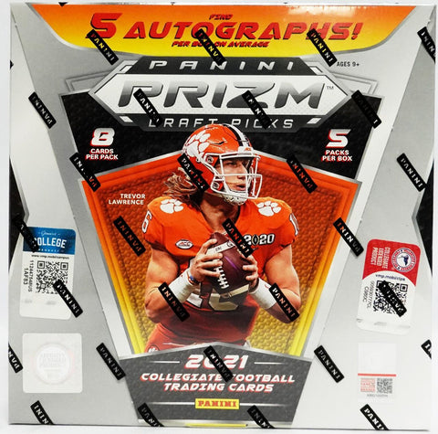 2021 PANINI PRIZM DRAFT PICKS COLLEGE FOOTBALL HOBBY BOXES