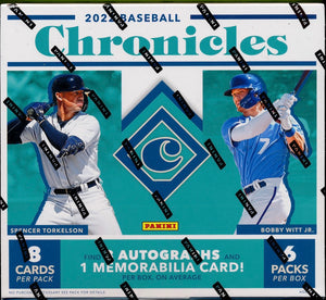 2022 PANINI CHRONICLES BASEBALL HOBBY BOXES