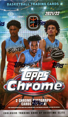 2021-2022 TOPPS CHROME OVERTIME ELITE BASKETBALL HOBBY BOXES
