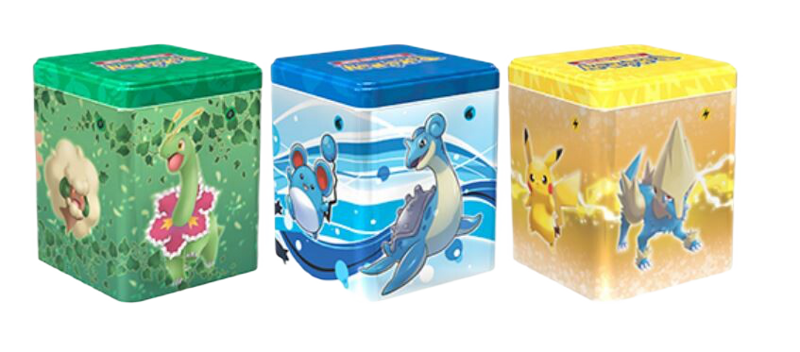 2022 Q1 POKEMON STACKING TINS SET OF 3 (DECIDUEYE/WISHIWASHI/ELECTRIVE) - NEW!
