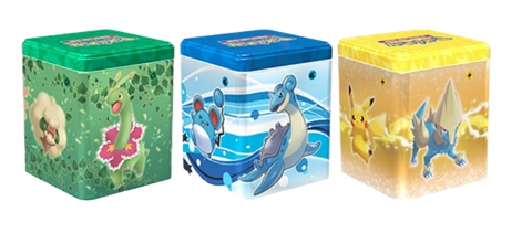 2022 Q1 POKEMON STACKING TINS SET OF 3 (DECIDUEYE/WISHIWASHI/ELECTRIVE) - NEW!