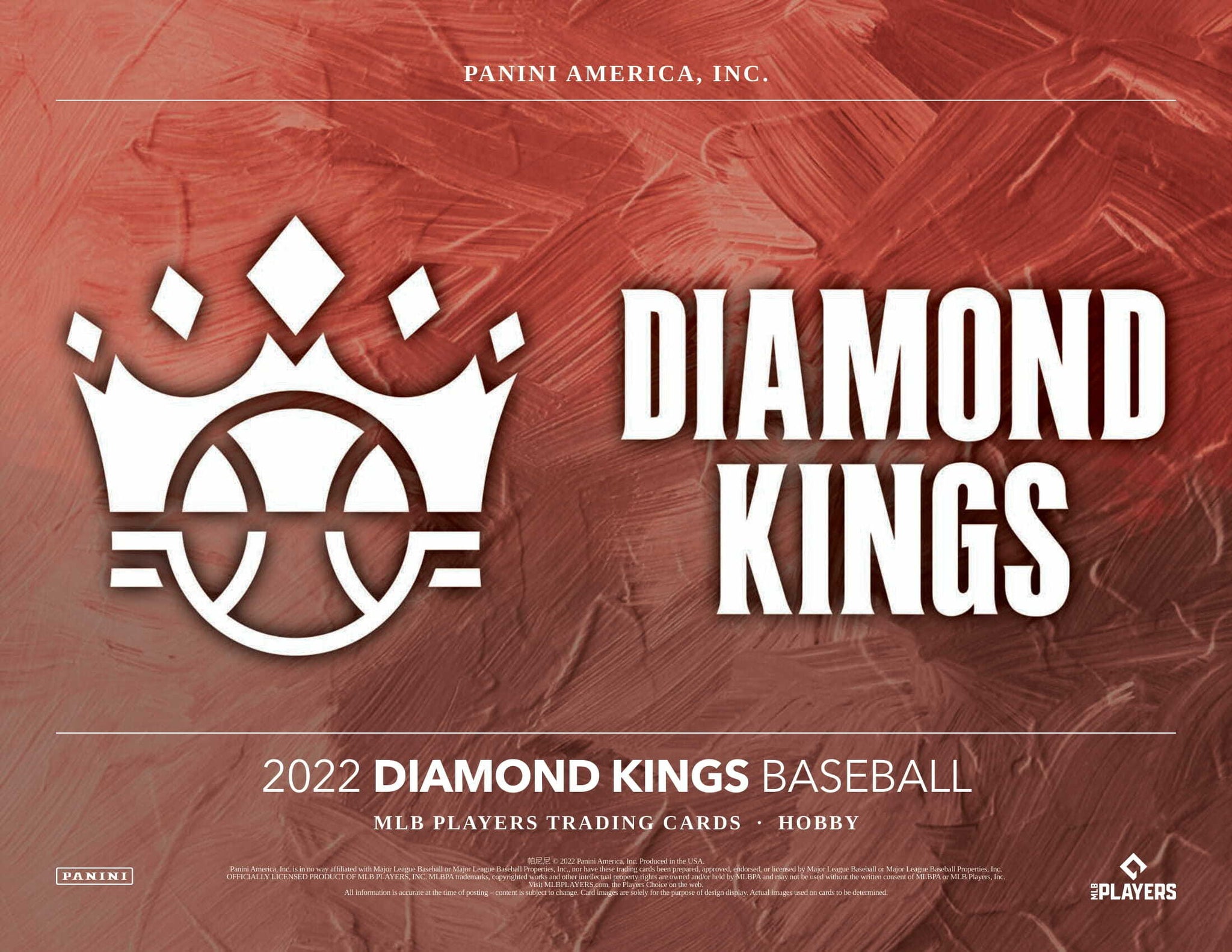 2022 PANINI DIAMOND KINGS MLB BASEBALL HOBBY BOXES - BRAND NEW!