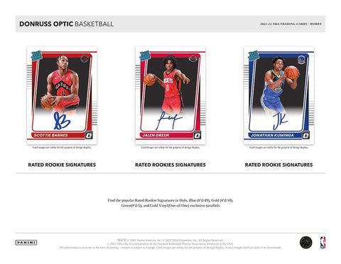 2021-22 PANINI NBA DONRUSS OPTIC HOBBY BOXES - NEW!