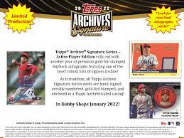 2023 TOPPS ARCHIVE SIGNATURES BASEBALL ACTIVE PLAYERS HOBBY BOXES