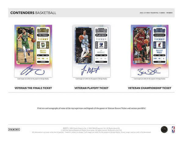 2022-23 PANINI NBA CONTENDERS HOBBY BOXES