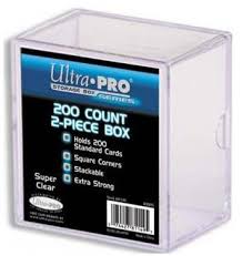 ULTRA PRO 2 PIECE STORAGE BOX HOLDS 200 CARDS
