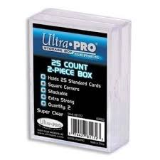 ULTRA PRO 2 PIECE STORAGE BOX HOLDS 25 CARDS