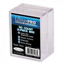 ULTRA PRO 2 PIECE STORAGE BOX HOLDS 50 CARDS