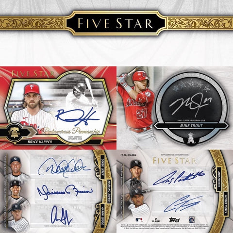 2021 TOPPS FIVE STAR BASEBALL HOBBY BOXES - BRAND NEW!