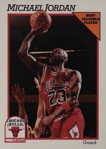 1991 NBA HOOPS BASKETBALL #30 CHICAGO BULLS - MICHAEL JORDAN CARD
