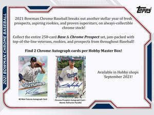 2021 BOWMAN CHROME MLB BASEBALL HOBBY BOXES - BRAND NEW!