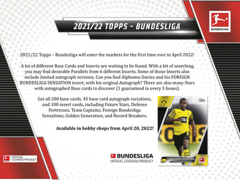 2021-2022 TOPPS BUNDESLIGA SOCCER HOBBY BOXES - BRAND NEW!