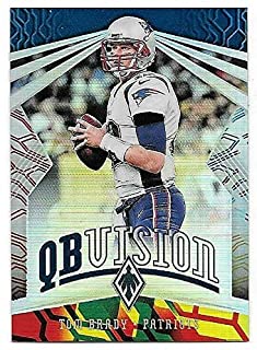 2018 PANINI PHOENIX FOOTBALL #1 NEW ENGLAND PATRIOTS - TOM BRADY QB VISION COLOR BURST CARD