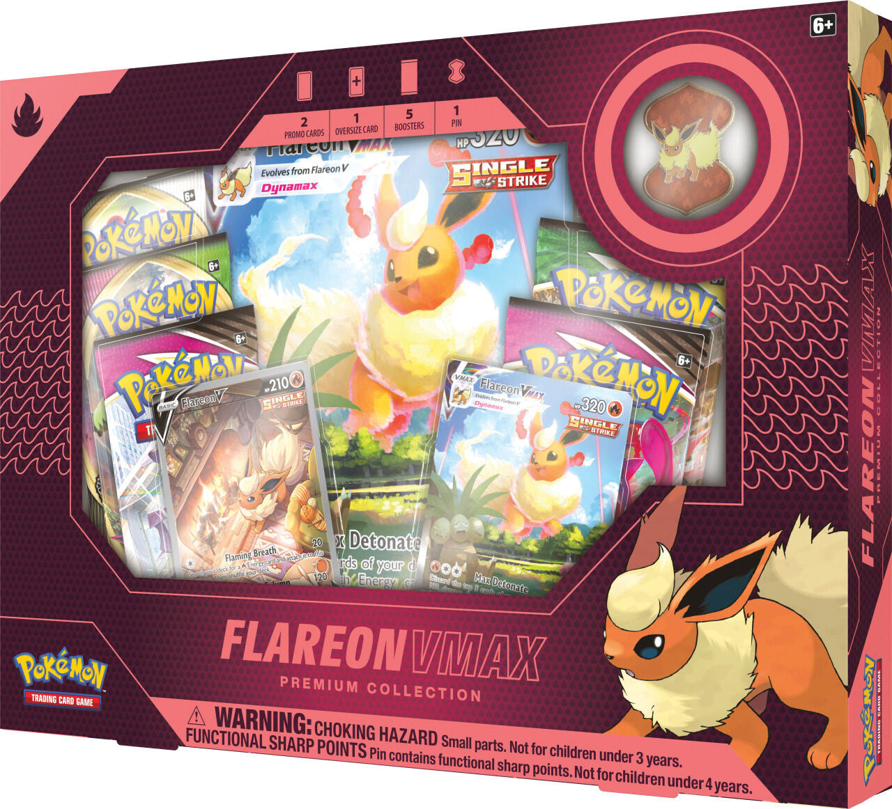 POKEMON EEVEE EVOLUTIONS FLAREON VMAX PREMIUM COLLECTION BOXES - BRAND NEW!