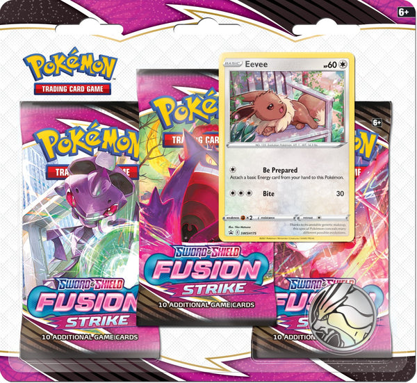 POKEMON SWORD & SHIELD FUSION STRIKE 3 PACK BLISTER - ON SALE!