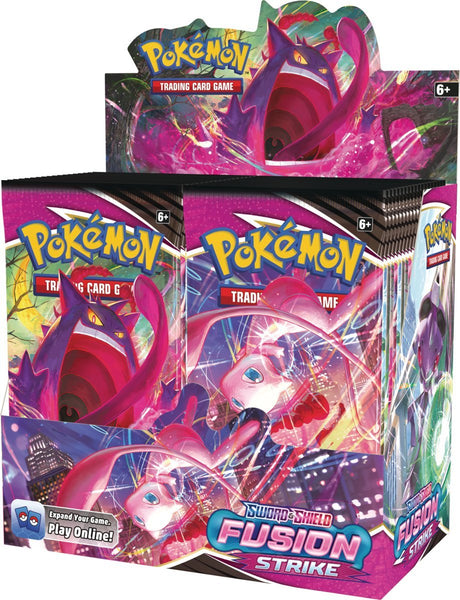 POKEMON SWORD & SHIELD FUSION STRIKE BOOSTER BOXES CASE OF 6 - NEW!