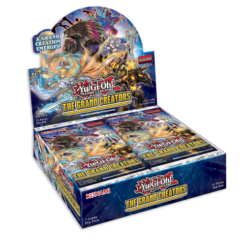 KONAMI - YUGIOH THE GRAND CREATORS 1ST EDITION BOOSTER BOX SINGLE PACKS - BRAND NEW!