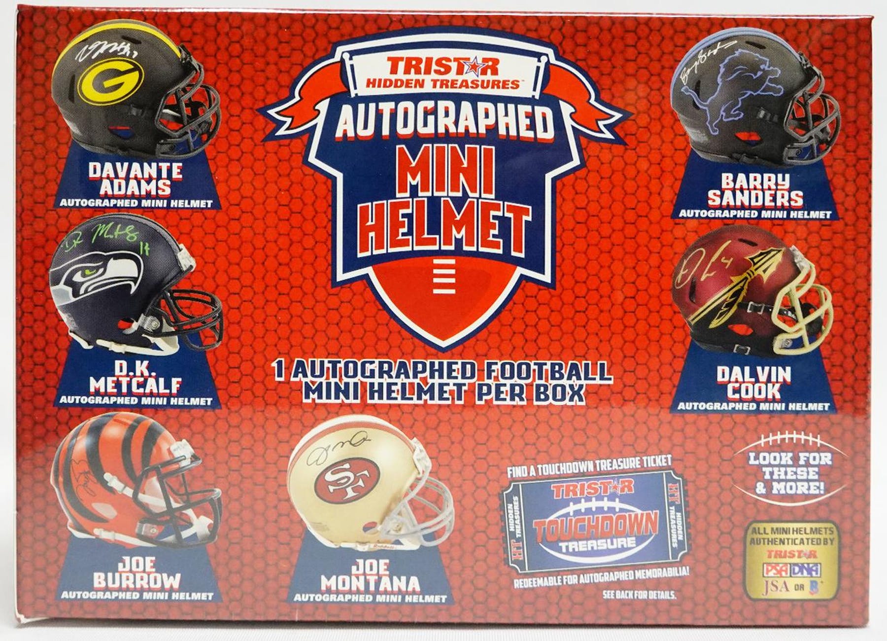 2021 TRISTAR NFL AUTOGRAPHED MINI HELMETS FOOTBALL BOXES