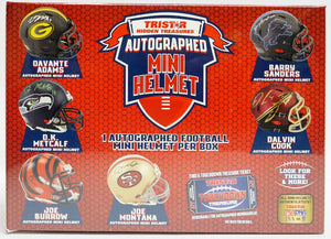 2021 TRISTAR NFL AUTOGRAPHED MINI HELMETS FOOTBALL BOXES