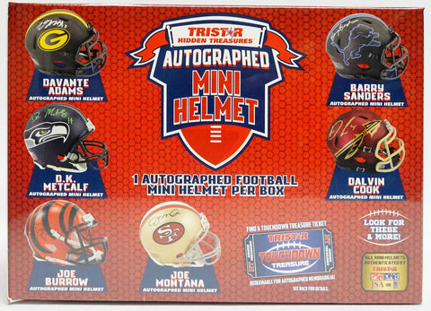 2021 TRISTAR NFL AUTOGRAPHED MINI HELMETS FOOTBALL BOXES