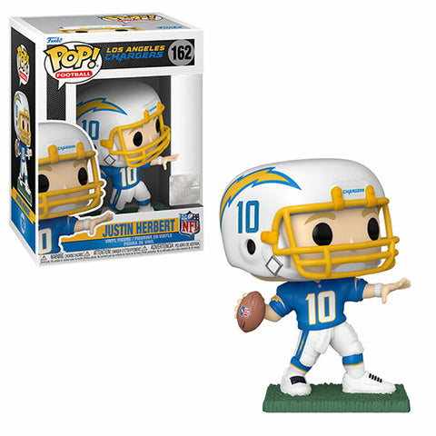 FUNKO POP NFL FOOTBALL STARS - 162 JUSTIN HERBERT HOME UNI - LOS ANGELES CHARGERS