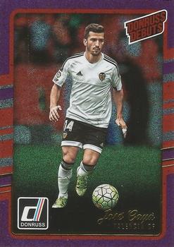 2016-17 PANINI DONRUSS SOCCER #229 VALENCIA CF - JOSE GAYA DONRUSS DEBUTS PURPLE PARALLEL ROOKIE CARD