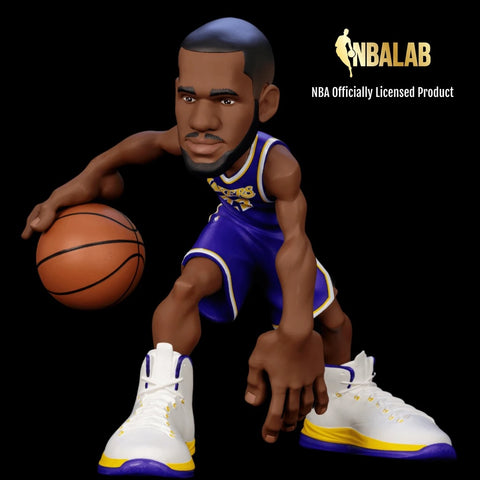 NBA LAB SMALL-STARS NBA 12" LEBRON JAMES 2019-20 - #23 LEBRON JAMES LOS ANGELES LAKERS PURPLE UNIFORM  - BRAND NEW!!
