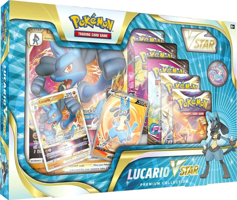 POKEMON VSTAR LUCARIO PREMIUM COLLECTION BOXES SEALED CASE OF 6 - BRAND NEW!