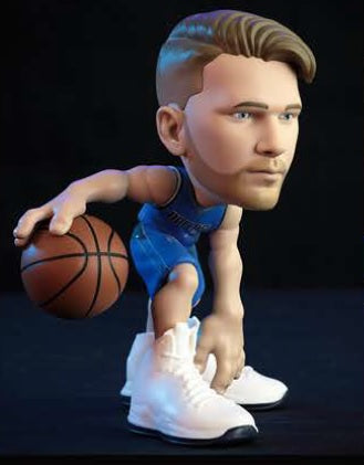 NBA LAB SMALL-STARS NBA 6" LUKA DONCIC 2020-21 - #77 LUKA DONCIC LIGHT BLUE UNIFORM  - BRAND NEW!!