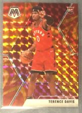 2020 PANINI MOSAIC #226 TORONTO RAPTORS - TERENCE DAVIS REACTIVE ORANGE PRIZM ROOKIE CARD RAW