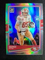 2020 PANINI DONRUSS OPTIC FOOTBALL #87 SAN FRANCISCO 49ERS - GEORGE KITTLE OPTIC SILVER PRIZM CARD