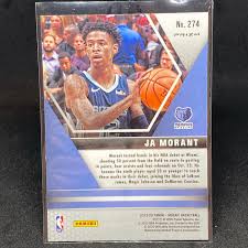 2020 PANINI MOSAIC #274 MEMPHIS GRIZZLIES - JA MORANT NBA DEBUT ROOKIE CARD RAW