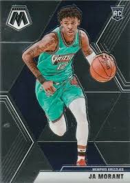 2020 PANINI MOSAIC #219 MEMPHIS GRIZZLIES - JA MORANT BASE ROOKIE CARD RAW