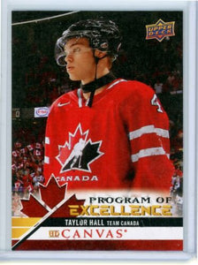 2020-21 UPPER DECK HOCKEY #C270 - TAYLOR HALL PROGRAM OF EXCELLENCE CANVAS CARD
