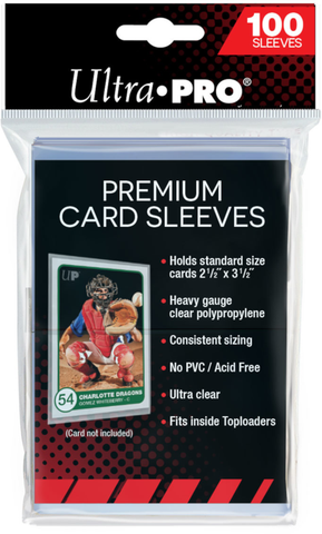 ULTRA PRO STANDARD SIZE PREMIUM CARD SLEEVES 100 CT PACK