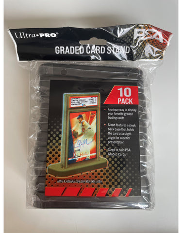 ULTRA PRO GRADED PSA SLAB CARD STANDS - BLACK (10 PER PACK)
