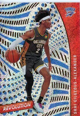 2020-2021 PANINI REVOLUTION NBA BASKETBALL #32 OKC THUNDER - SHAI GILGEOUS-ALEXANDER BASE CARD